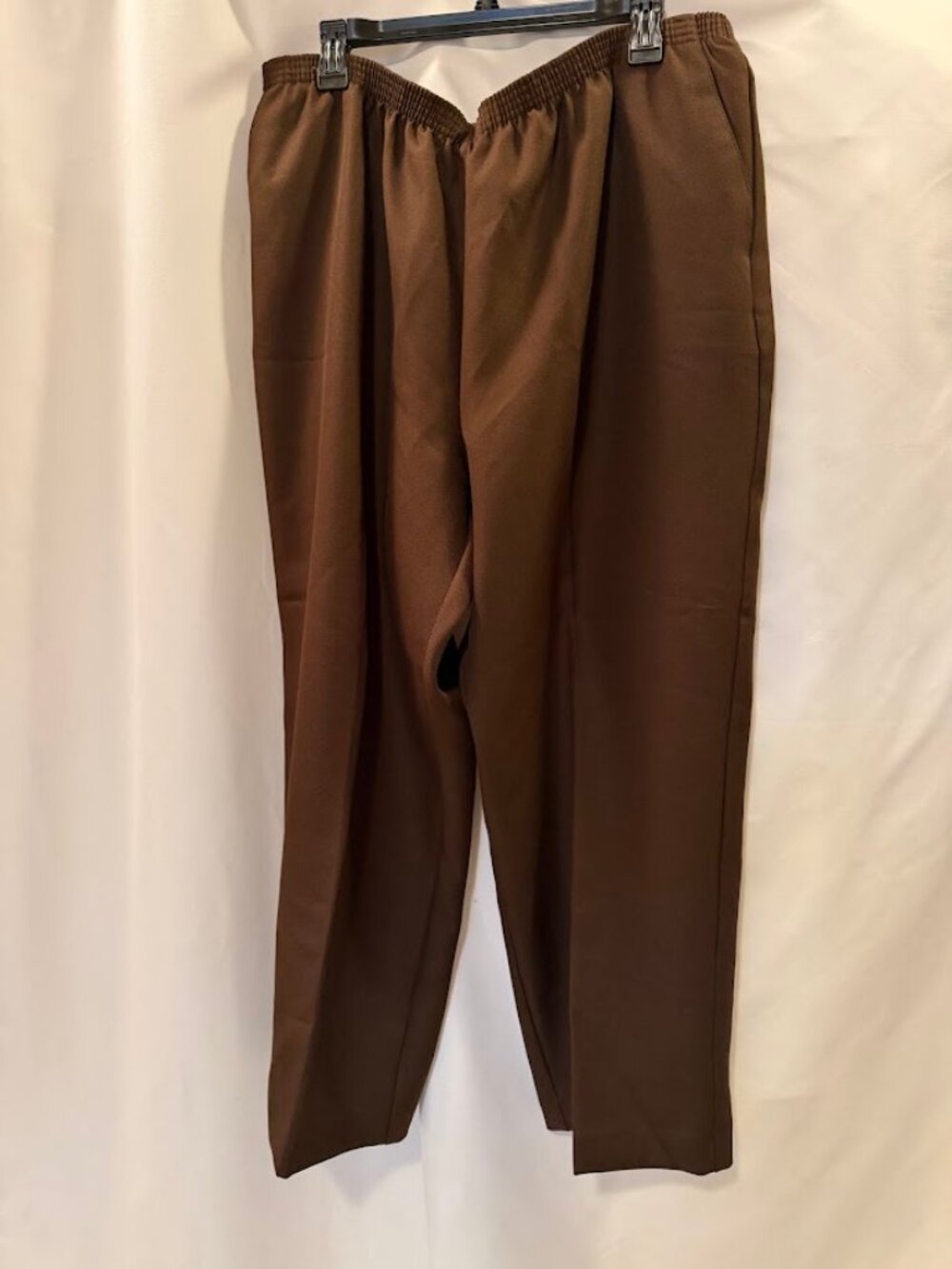 NWT ALFRED DUNNER Proportioned Short Dress Pants in Brown Color Pants - 24W